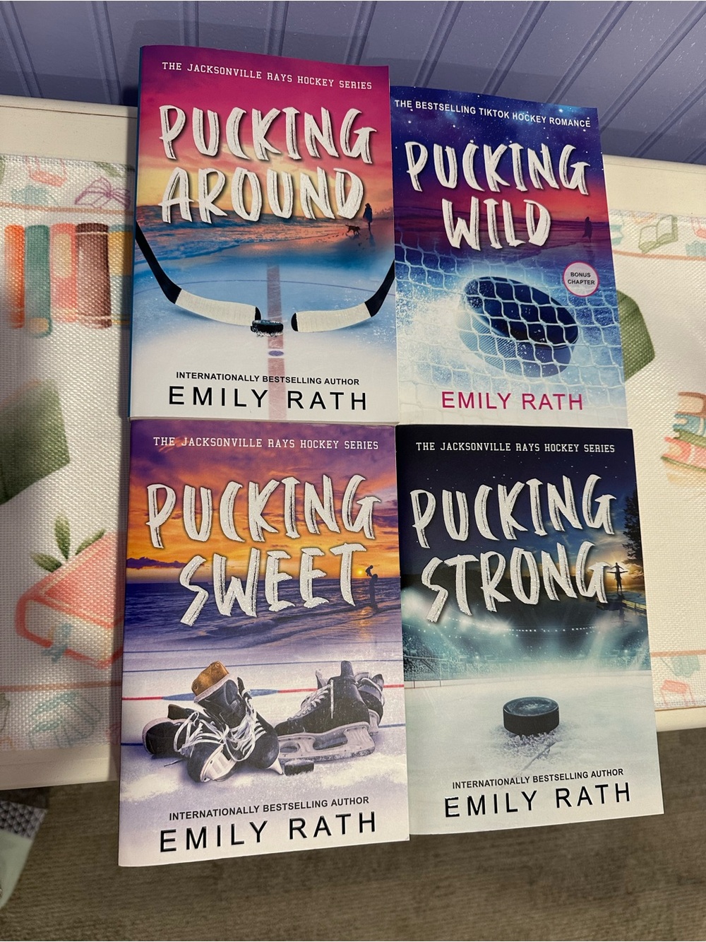 Signed Emily Rath Jacksonville Rays 4-Book Set 2 Signed Like New